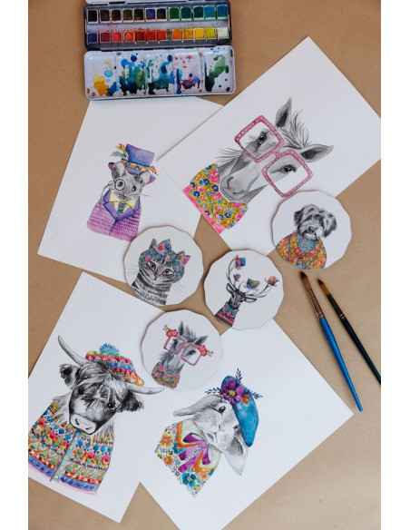 Mikasa Tipperleyhill, Podkładki Okrągłe Małe - 4 szt