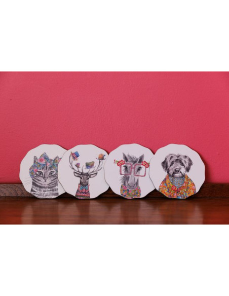 Mikasa Tipperleyhill, Podkładki Okrągłe Małe - 4 szt