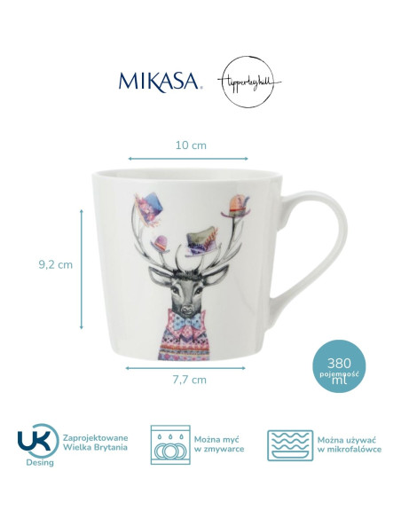 Mikasa Tipperleyhill, Jeleń Kubek Porcelanowy - 380 ml