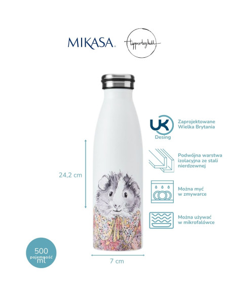 Mikasa Tipperleyhill, Butelka Termiczna Świnka Morska - 500 ml
