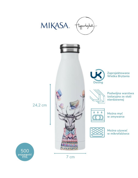 Mikasa Tipperleyhill, Butelka Termiczna Jeleń - 500 ml
