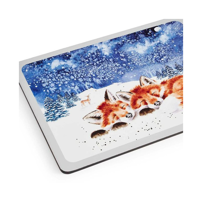 Zwierzęta Zima Podkładki Średnie 4 szt.