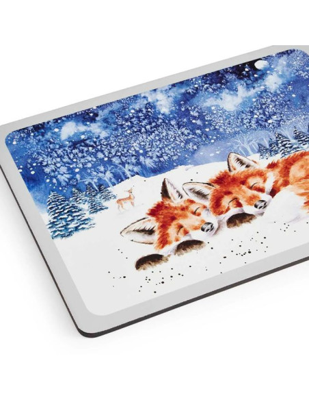 Zwierzęta Zima Podkładki Średnie 4 szt.