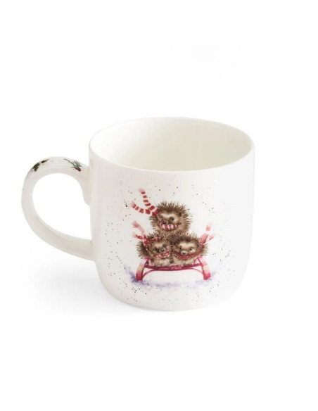 Jeże na Sankach Kubek Porcelanowy 310 ml 