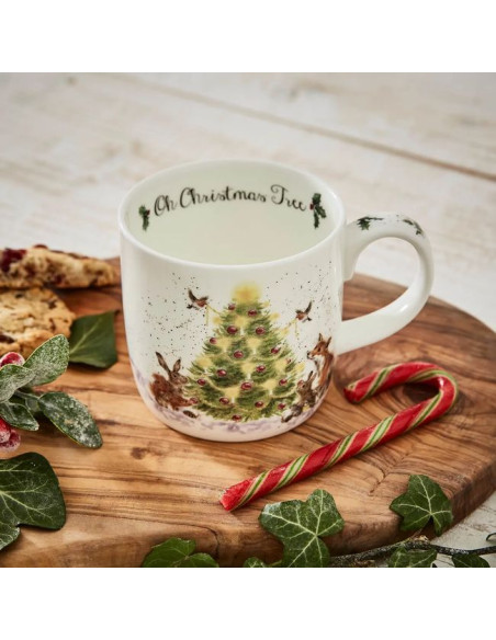 Świąteczna Choinka Kubek Porcelanowy 310 ml