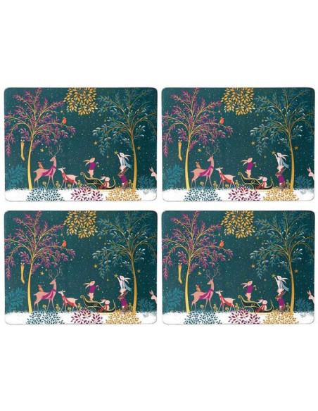 Leśne Opowieści Zima – Podkładki Duże 4 szt.