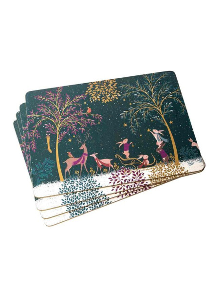 Leśne Opowieści Zima – Podkładki Duże 4 szt.