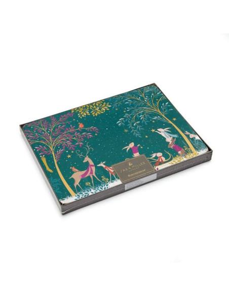 Leśne Opowieści Zima – Podkładki Średnie 4 szt.