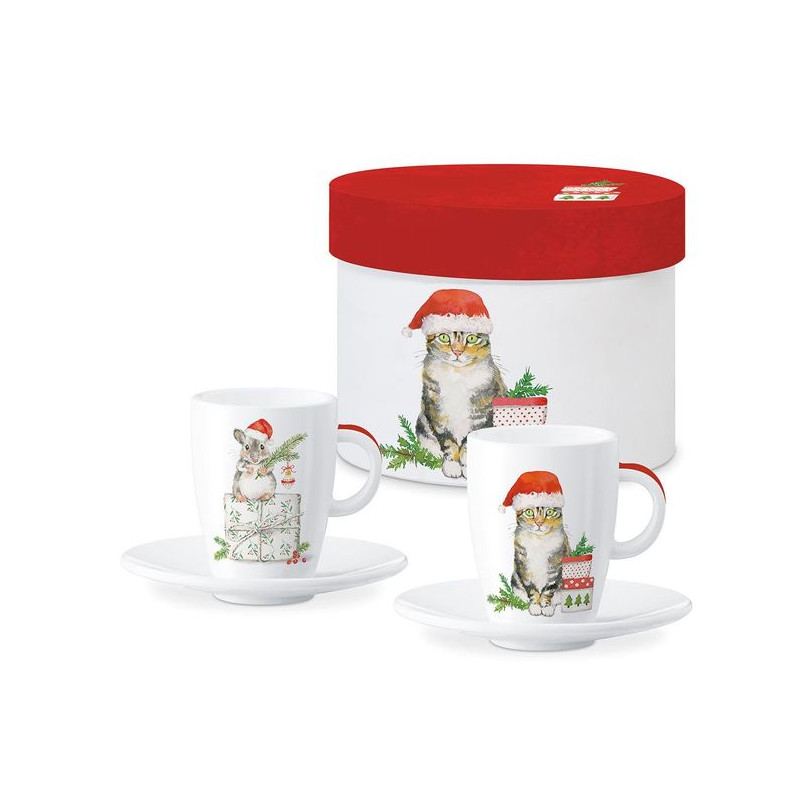 Kot i Mysz Filiżanki do Espresso w...