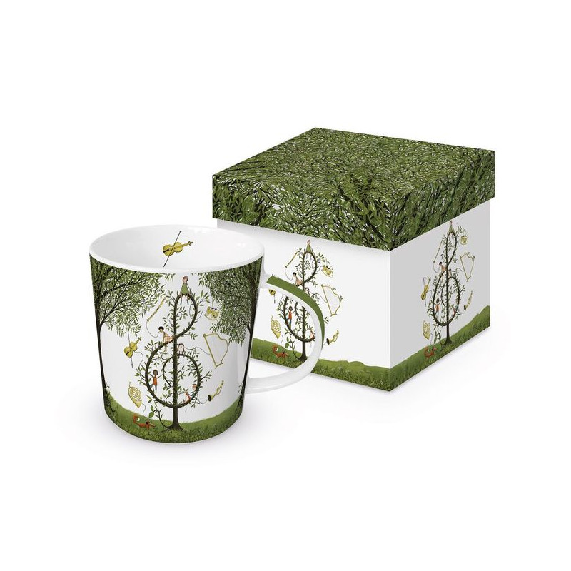 Muzyka Kubek Porcelanowy w Ozdobnym...