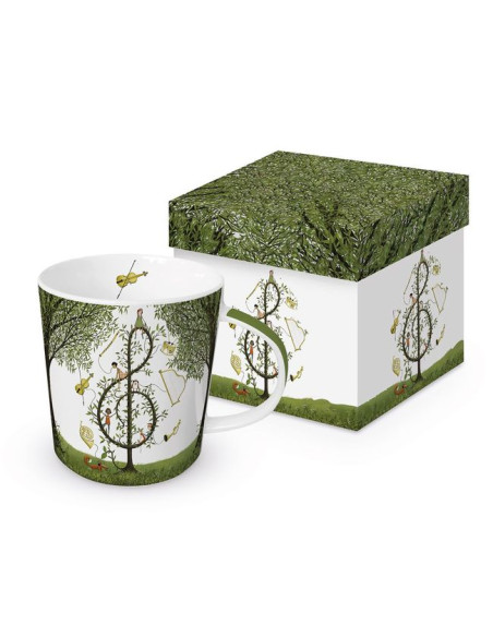 Muzyka Kubek Porcelanowy w Ozdobnym Pudełku 350 ml