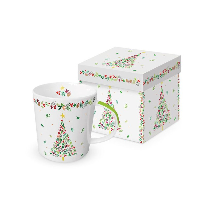 Świąteczne Drzewko Kubek w Ozdobnym...