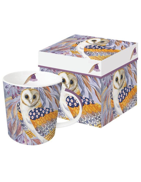 Sowa Bogini Ateny Kubek Porcelanowy w Ozdobnym Pudełku 350 ml