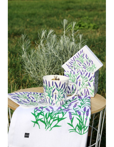 Lawenda Kubek Porcelanowy w Ozdobnym Pudełku 350 ml