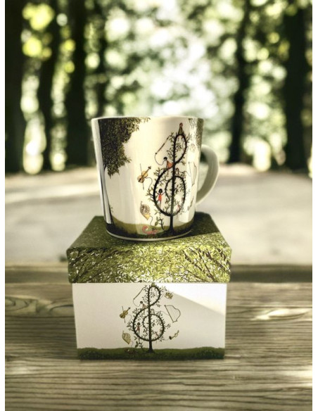 Muzyka Kubek Porcelanowy w Ozdobnym Pudełku 350 ml