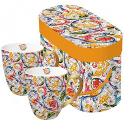 Kpl. 2 kubków Fiorentina ze złotem