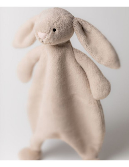 Króliczek Szmatka Przytulanka Beżowa 27 cm
