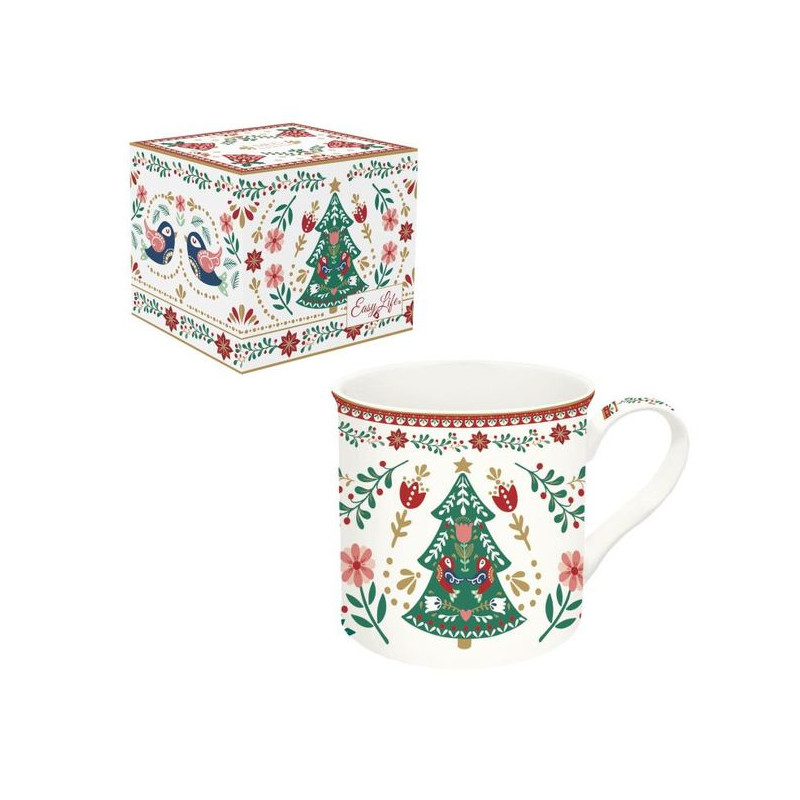 Christmas Folk Choinka Kubek...