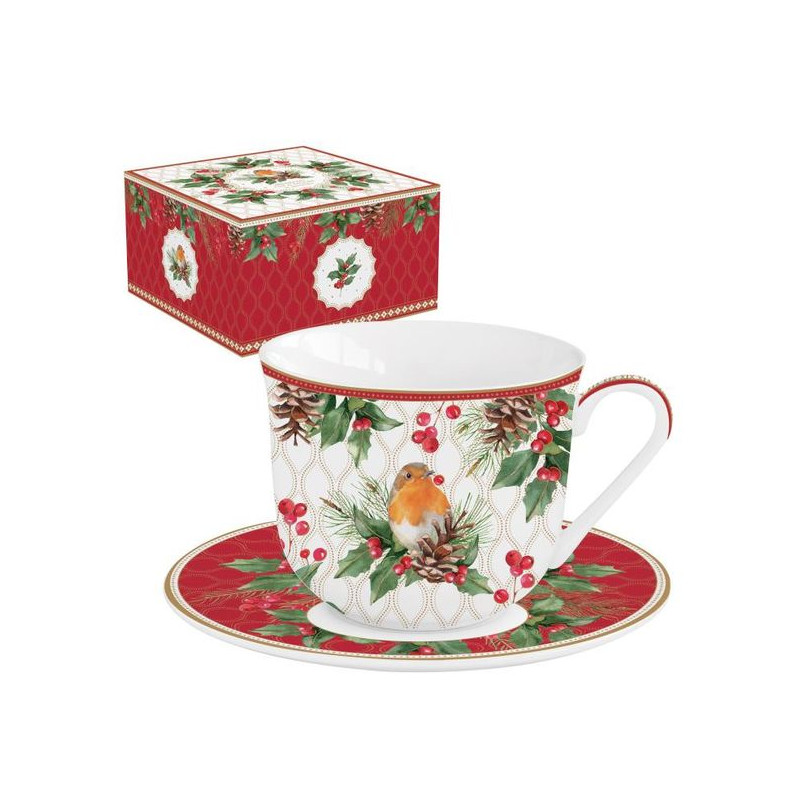 Rudzik Filiżanka Porcelanowa w...