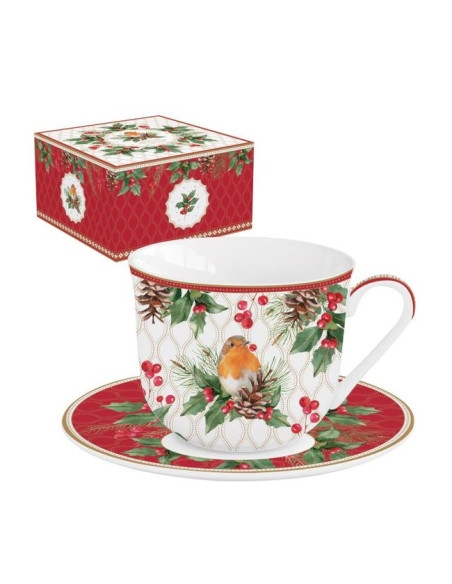 Rudzik Filiżanka Porcelanowa w Ozdobnym Pudełku 400 ml