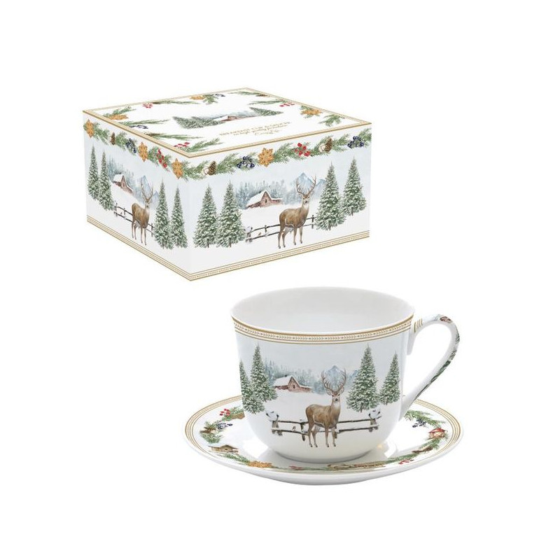 Jeleń Filiżanka Porcelanowa w...