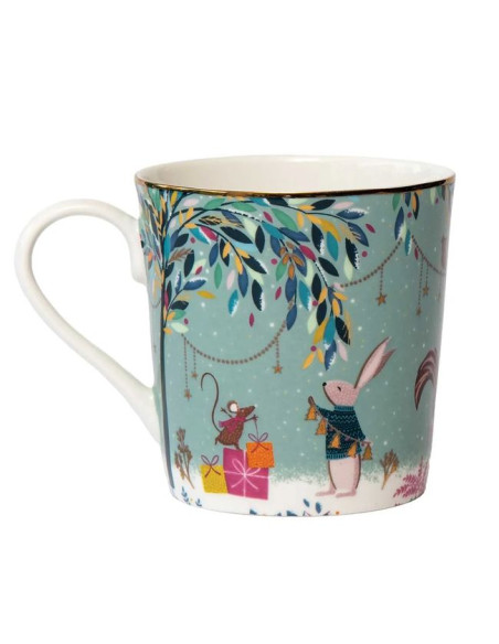 Leśne Opowieści Świąteczny Bal Kubek Porcelanowy w Ozdobnym Pudełku
