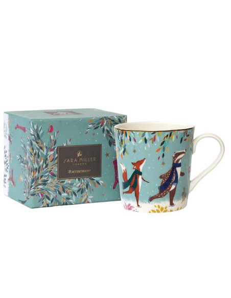 Leśne Opowieści Łyżwiarze Kubek Porcelanowy w Ozdobnym Pudełku