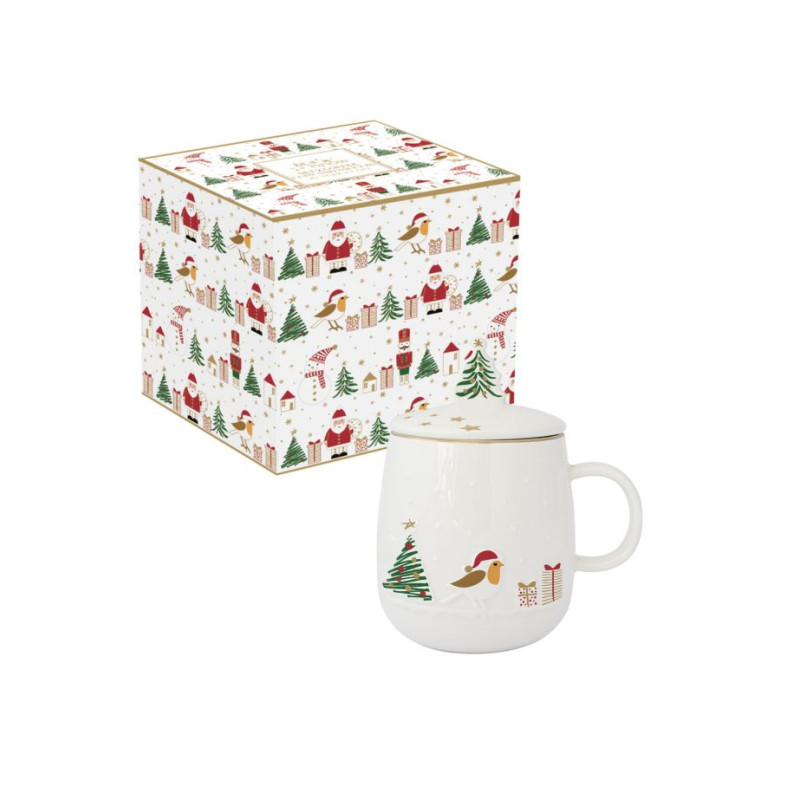 Magia Świąt Ptaszek Kubek Porcelanowy...