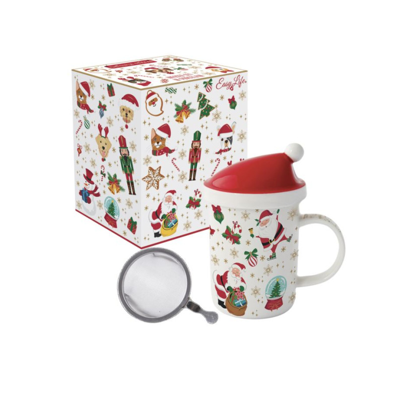 Świąteczne Mikołaje Kubek Porcelanowy...