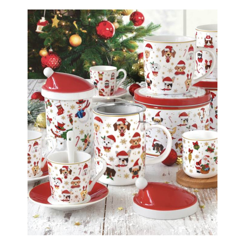 Świąteczne Bałwany Kubek Porcelanowy...
