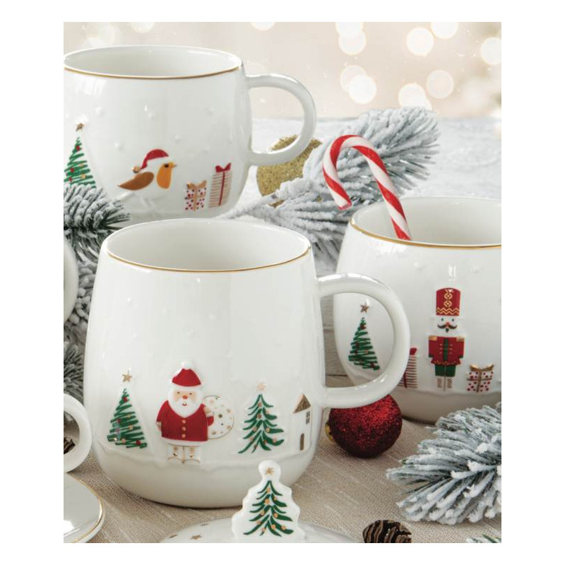 Magia Świąt Ptaszek Kubek Porcelanowy...