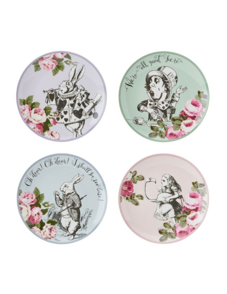Alicja w Krainie Czarów Talerze Płaskie Porcelanow
