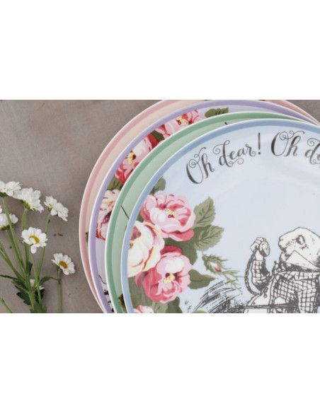 Alicja w Krainie Czarów Talerze Płaskie Porcelanow