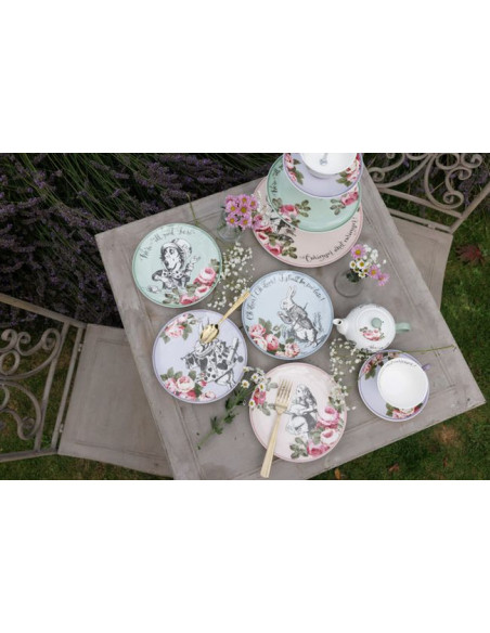 Alicja w Krainie Czarów Talerze Płaskie Porcelanow