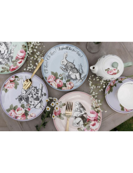 Alicja w Krainie Czarów Talerze Płaskie Porcelanow