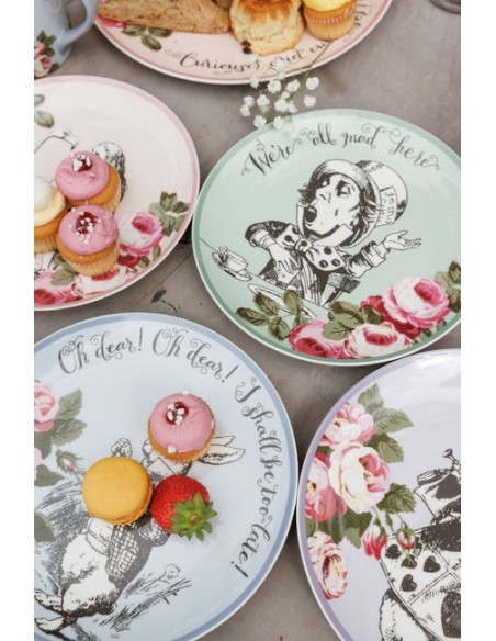 Alicja w Krainie Czarów Talerze Płaskie Porcelanow