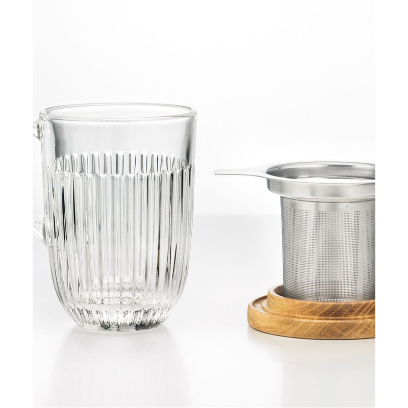 Ouessant Szklanka z Zaparzaczem 350 ml