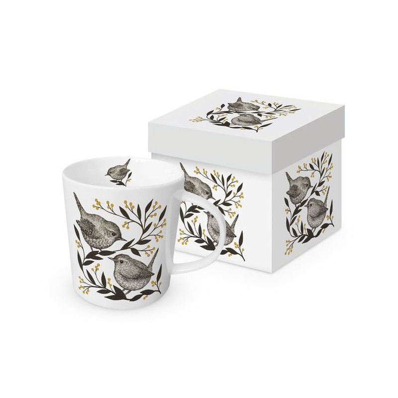 Słowiki Kubek Porcelanowy w Ozdobnym...