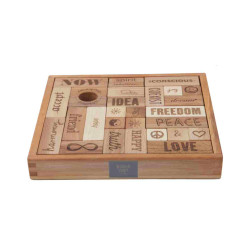 Drewniane Klocki Peace &...