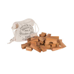 Drewniane Klocki w Worku –...