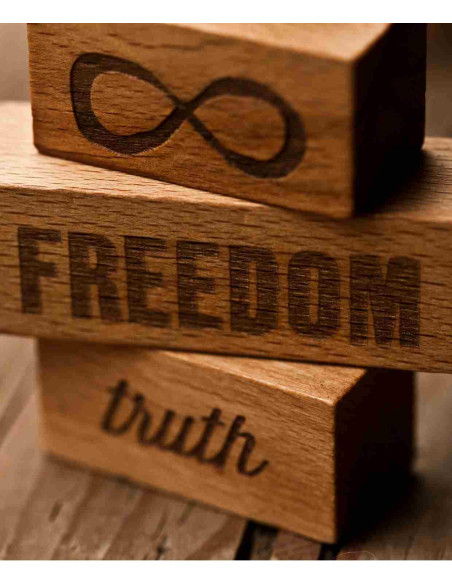 Klocki Drewniane Mam to na Myśli… Freedom, Truth
