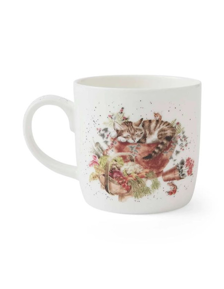 Drzemiący Pies i Króliki – Kubek Porcelanowy 310 ml