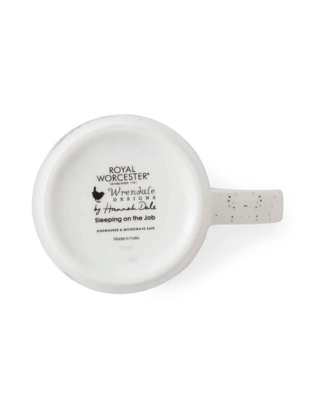 Drzemiący Pies i Króliki – Kubek Porcelanowy 310 ml