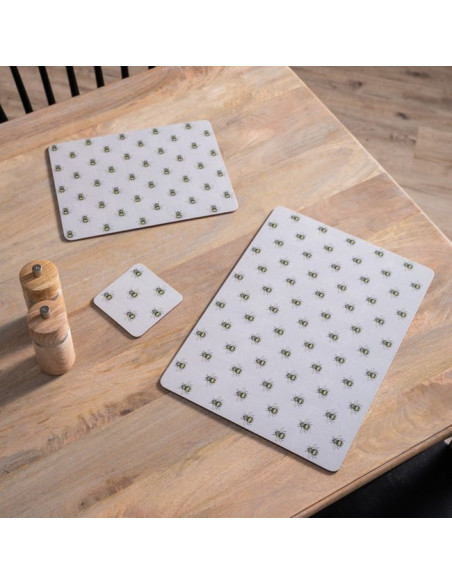 Pszczoły Podkładki Małe Premium – 4 szt.