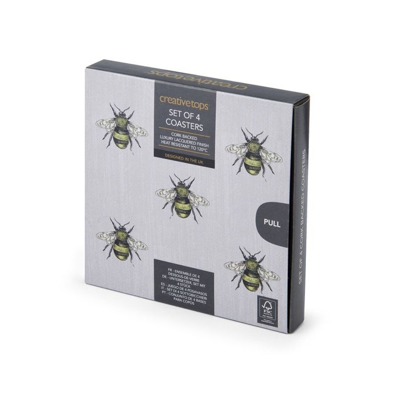 Pszczoły Podkładki Małe Premium – 4 szt.