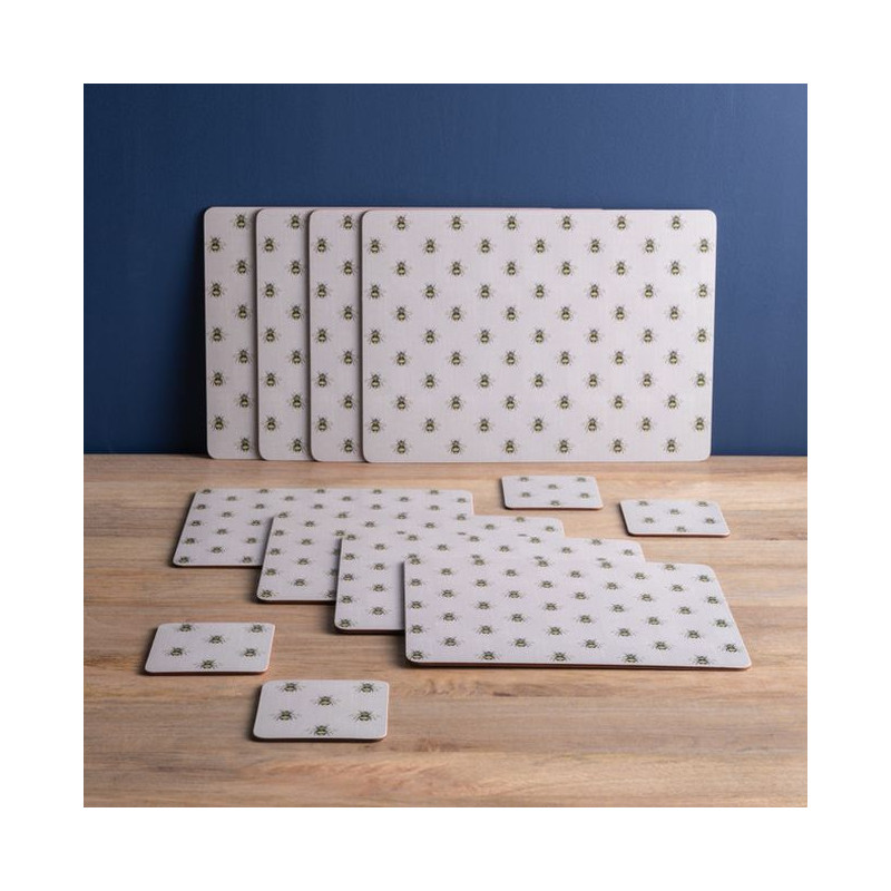 Pszczoły Podkładki Małe Premium – 4 szt.