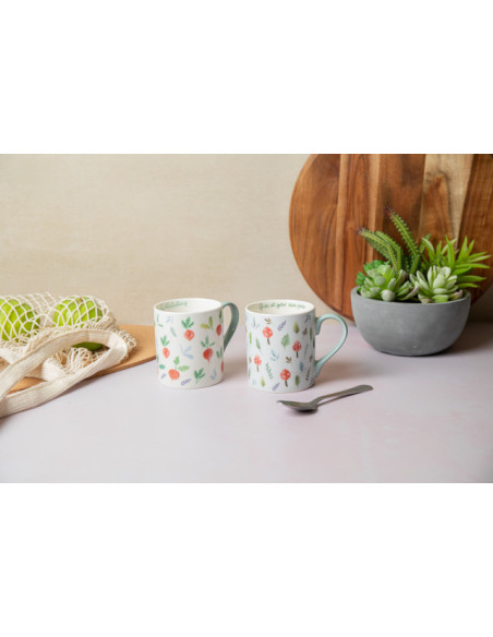 Mikasa, Kubek Porcelanowy Rzodkiewki – 280 ml