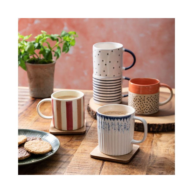 Mikasa, Kubek Kamionkowy Teksturowany...