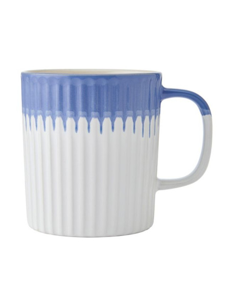 Mikasa, Kubek Kamionkowy Teksturowany Niebieski – 410 ml