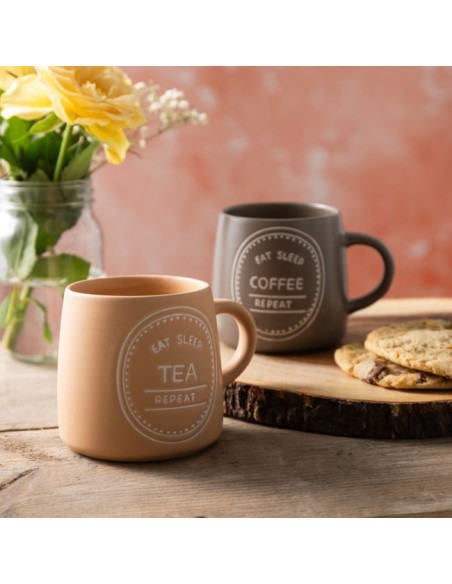 Mikasa, Kubek Kamionkowy Eat Sleep Coffee Repeat – 400 ml